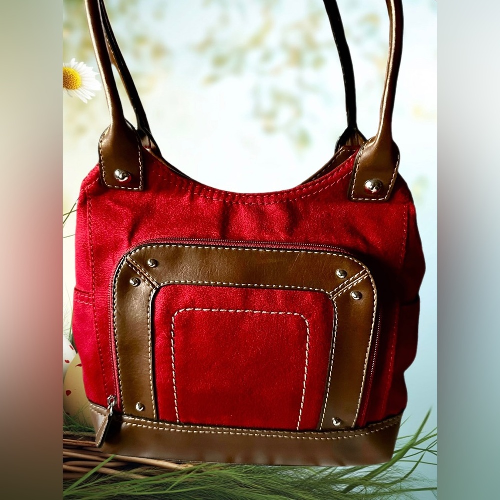 St. John’s Bay Red & Brown Shoulder Bag